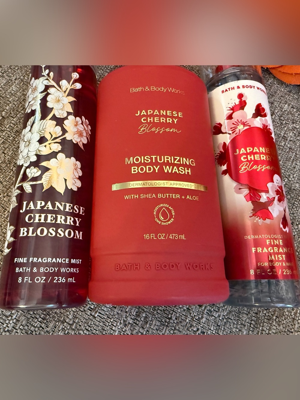 NWT Bath&Body Works 3PC Full Size Japanese Cherry Blossom Bundle - Picture 2 of 3